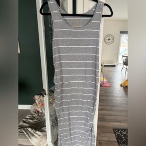 Sonoma L maternity striped dress